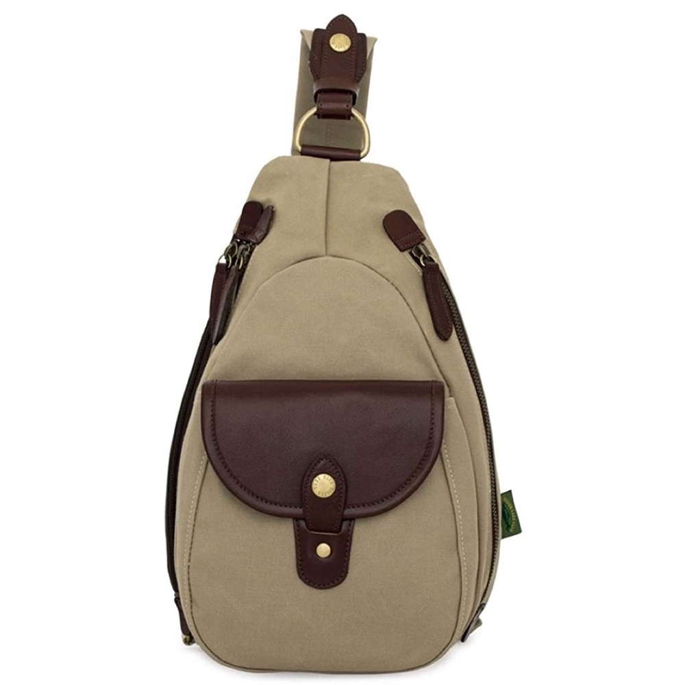 Silver lake club canvas sling backpack
